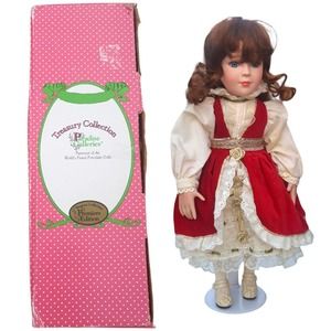 Porcelain Artist Doll Patricia Rose Christmas Paradise Galleries Collection COA